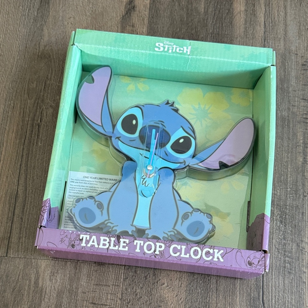 Disney Stitch Table Top Clock